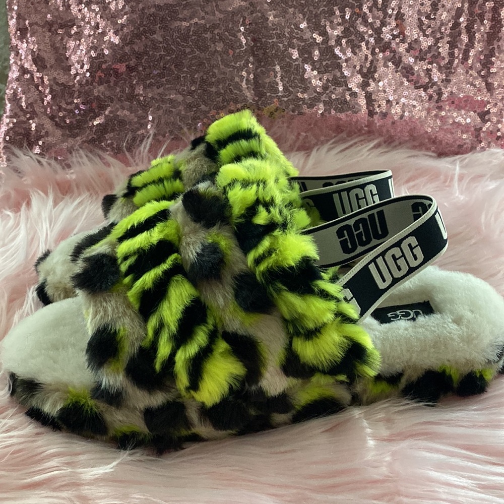 UGG Fluff Yeah Animalia Slingback Sandal